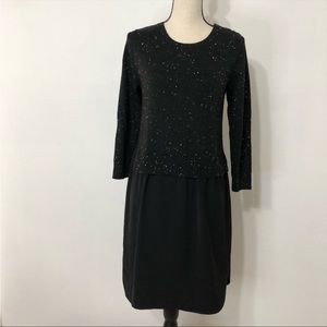 Loft EUC Mixed Media sweater dress